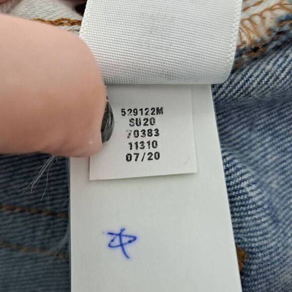 LOFT Chewed Hem Slim Pocket Skinny Crop Jeans in Botanic Blue Wash size 29/8 - Picture 10 of 11